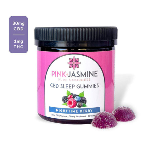 NIGHTTIME BERRY CBD SLEEP GUMMIES! - PINK Jasmine Organics